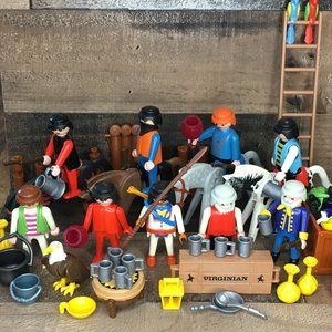 Playmobil Huge Mixed Lot Geobra 1974-1993 *Figures*Horses*Eagle*Accessories*